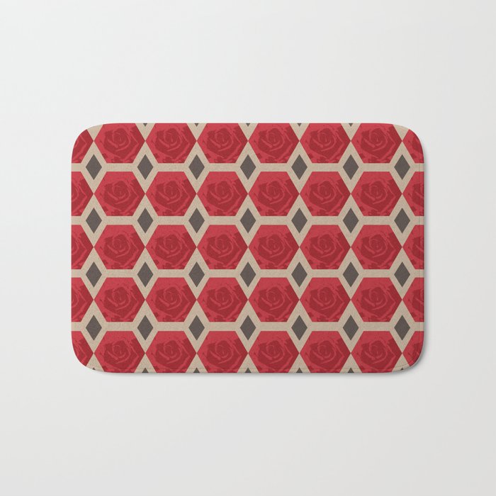 Rose Pattern I Bath Mat