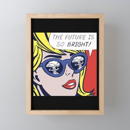 Pop Optimistic Girl Framed Mini Art Print