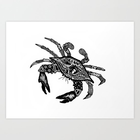 Blue Crab Art Print