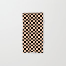 Mini Grid Black and White Bath Towel by Unison, Checkered Pattern