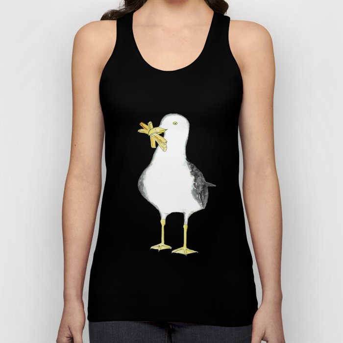 Seagull french fries watercolor Tank Top