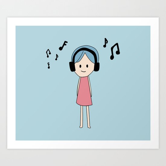 listening Art Print