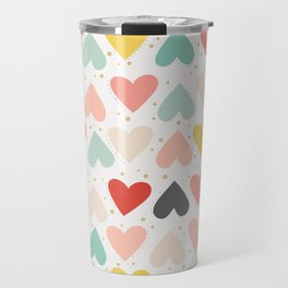 Be My Valentine - Heart Pattern  Travel Mug