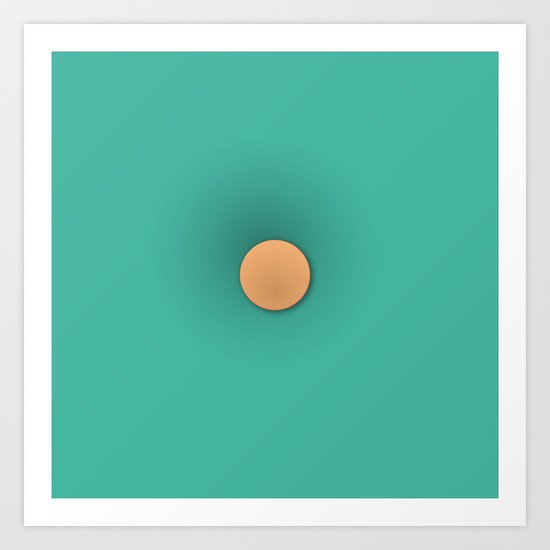 Button pillow Art Print