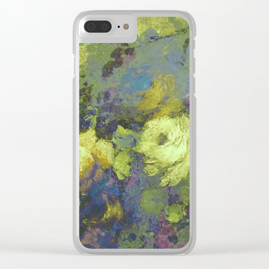 painted roses Clear iPhone Case