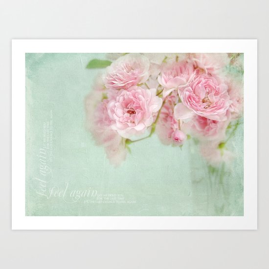 vintage roses Art Print