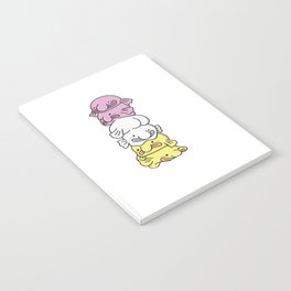 Twink Flag Pride Lgbtq Cute Blobfish Pile Notebook