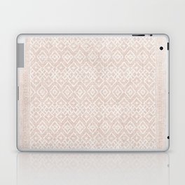 Boho tribal mudcloth blush pink geometric abstract pattern _ Bloomartgallery Laptop & iPad Skin