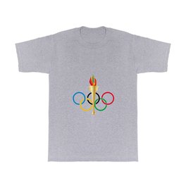 Olympic Rings T Shirt | Rings, Isolated, Digital, Red, Green, Blue, Symbol, Icon, Vector, Flame 
