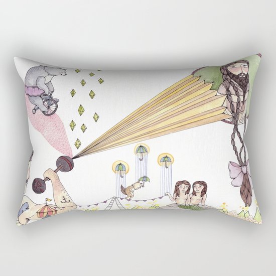 Carnival Art Rectangular Pillow