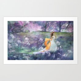 Purple Meadow Art Print