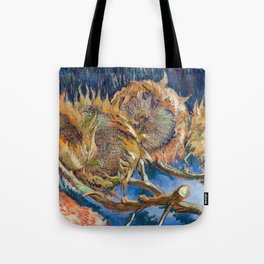 Vincent van Gogh - Four Cut Sunflowers Tote Bag