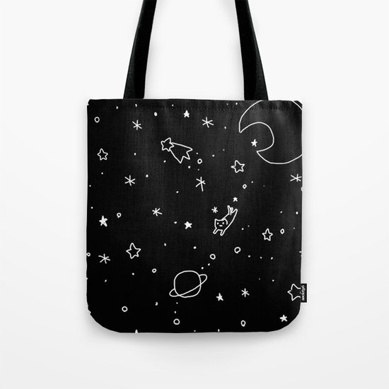 Space Cat Tote Bag