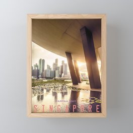 Singapore, Marina Bay Framed Mini Art Print