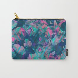 Geometric Floral Carry-All Pouch