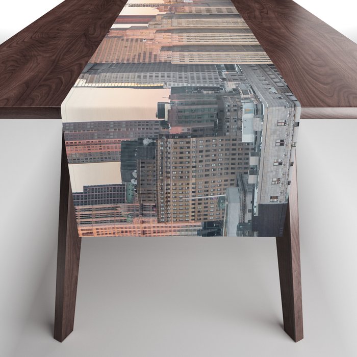 Views of NYC | Sunset in New York City Table Runner