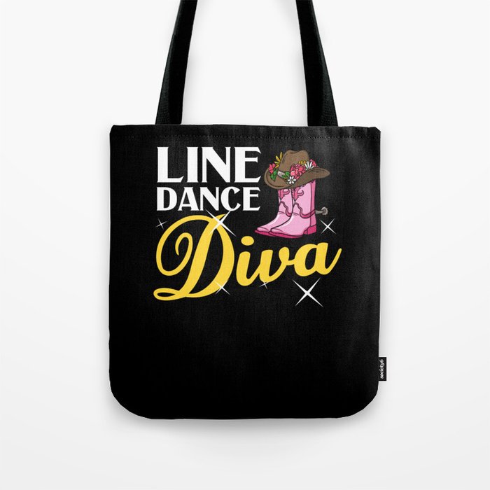 Line Dance Music Song Country Dancing Lessons Tote Bag