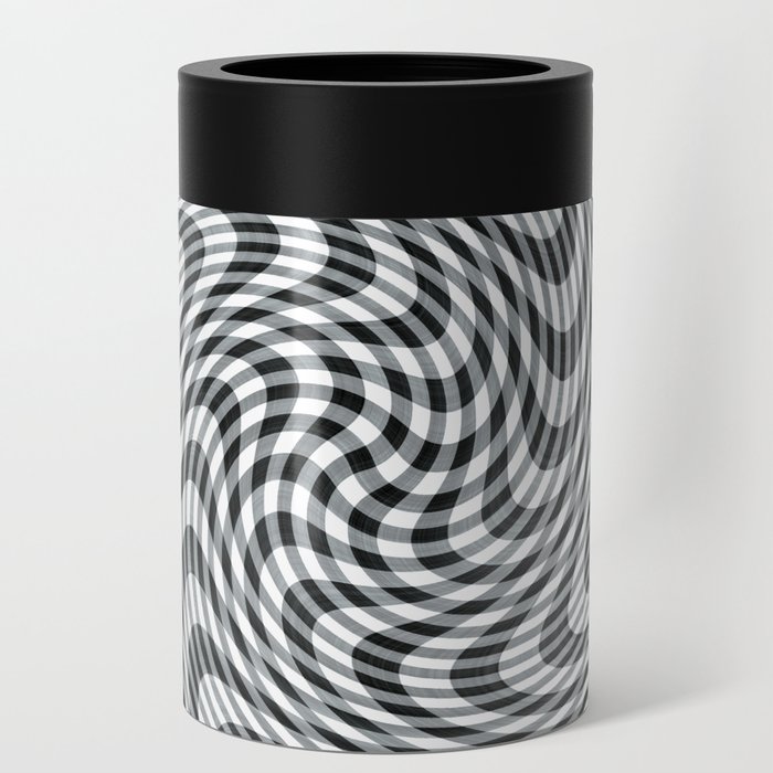 Black and white optical illusion 2 Can Cooler