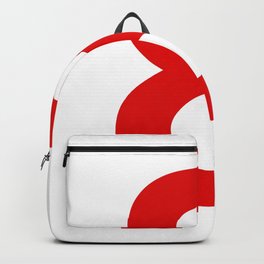 Number 8 (Red & White) Backpack