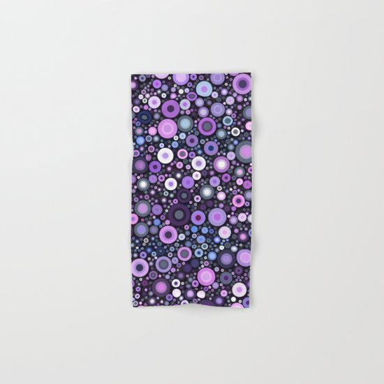 Lavender Bubbles at Midnight Hand & Bath Towel