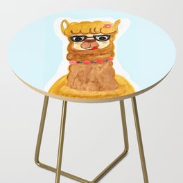 Cool llama - Cute animal Side Table