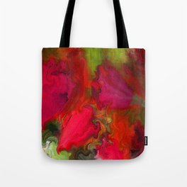 Flower Mirage in Red Tote Bag
