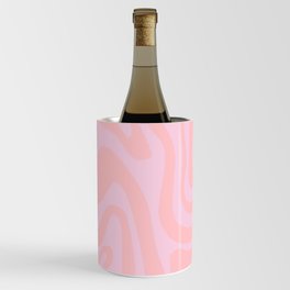 Pink on Pink Liquid Swirl Wine Chiller