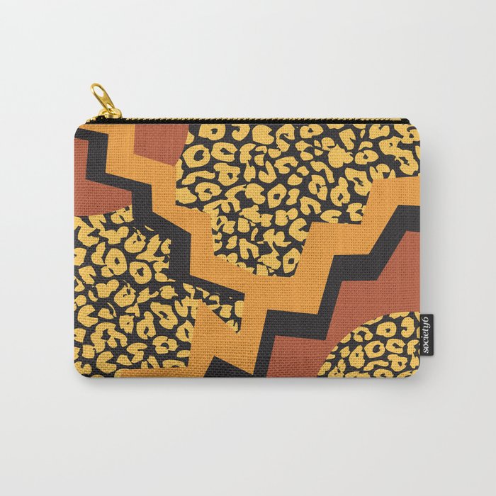 Leopard pattern in 80's style Carry-All Pouch