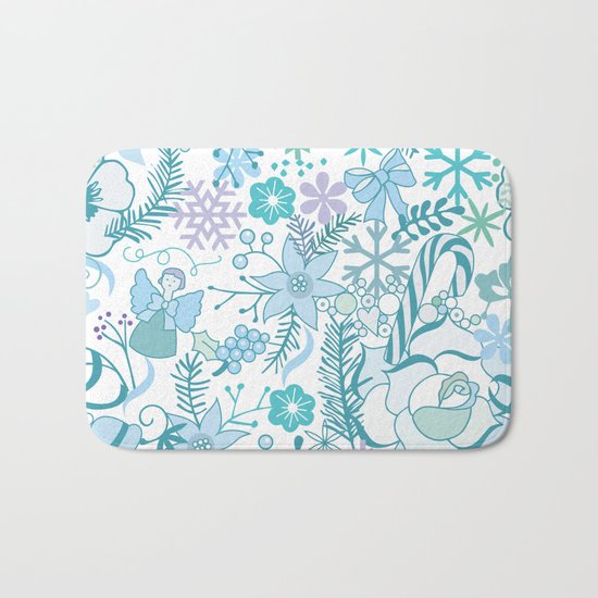 Bright xmas pattern Bath Mat