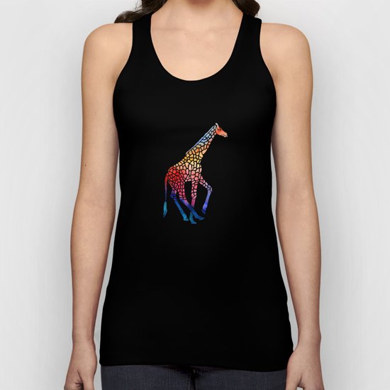 Watercolor Giraffe Unisex Tank Top