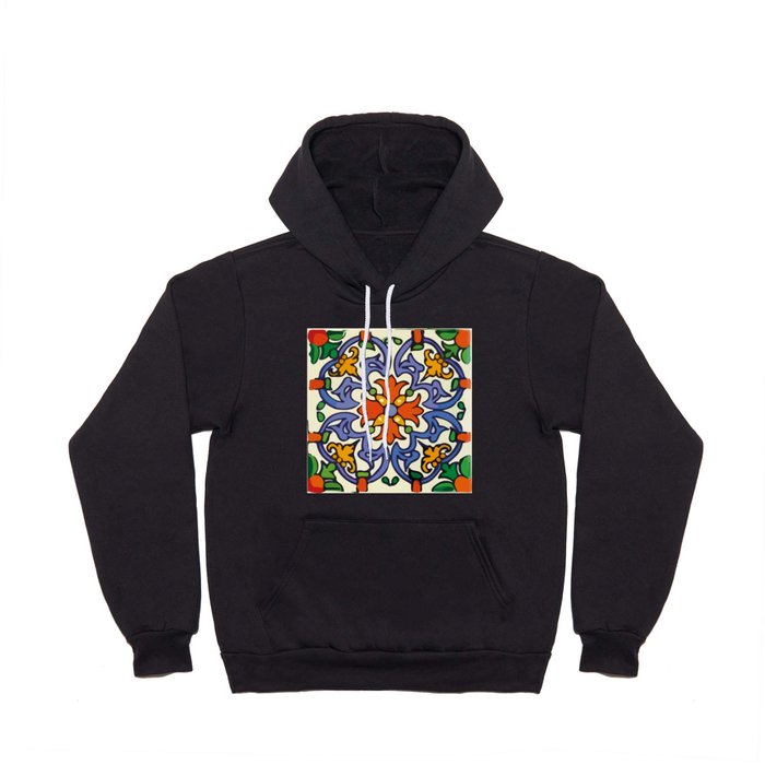Classic mexican kitchen decoration colorful tile Hoody