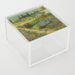 Vincent van Gogh - Garden at Arles, 1888  Acrylic Box