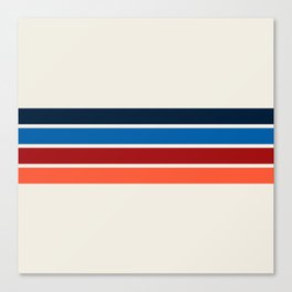 Farunda - 70s Style Retro Stripes Canvas Print