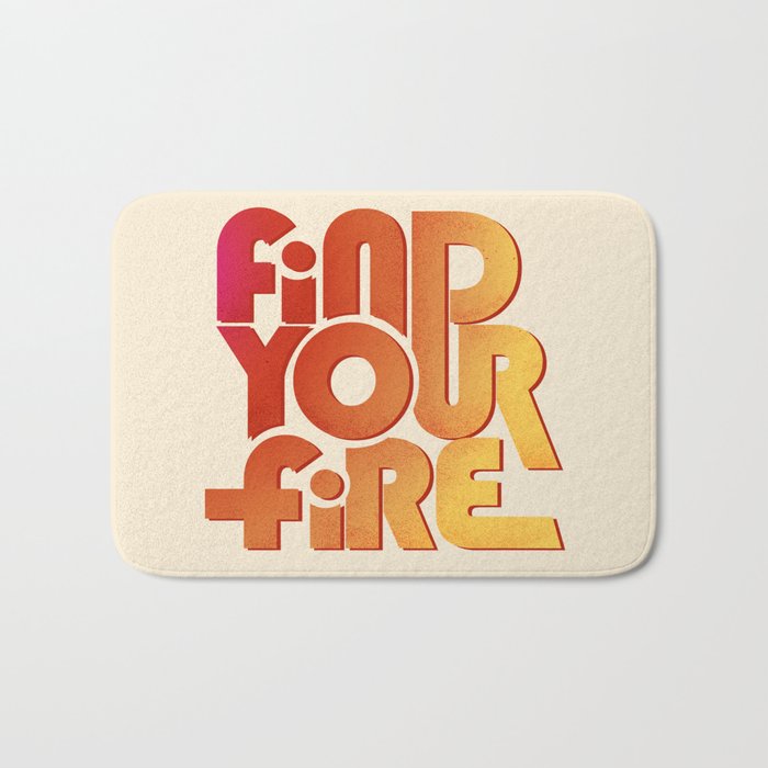 Find your fire no2 Bath Mat