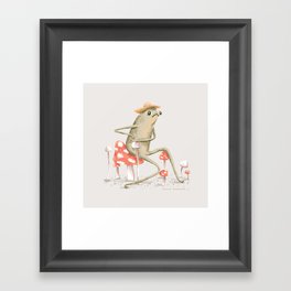 Awkward Toad Framed Art Print