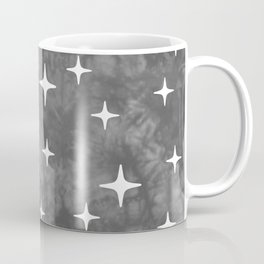 Mid Century Modern Star Pattern 221 Gray Coffee Mug