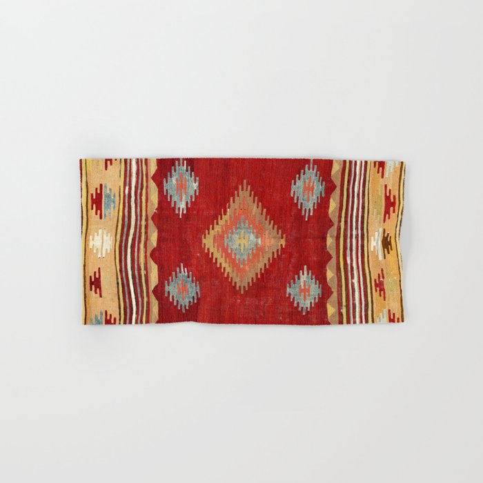 Çal  Antique Turkish Kilim Print Hand & Bath Towel