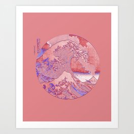 Great Wave Eruption  Art Print