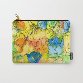 Blind Contour Cats Carry-All Pouch