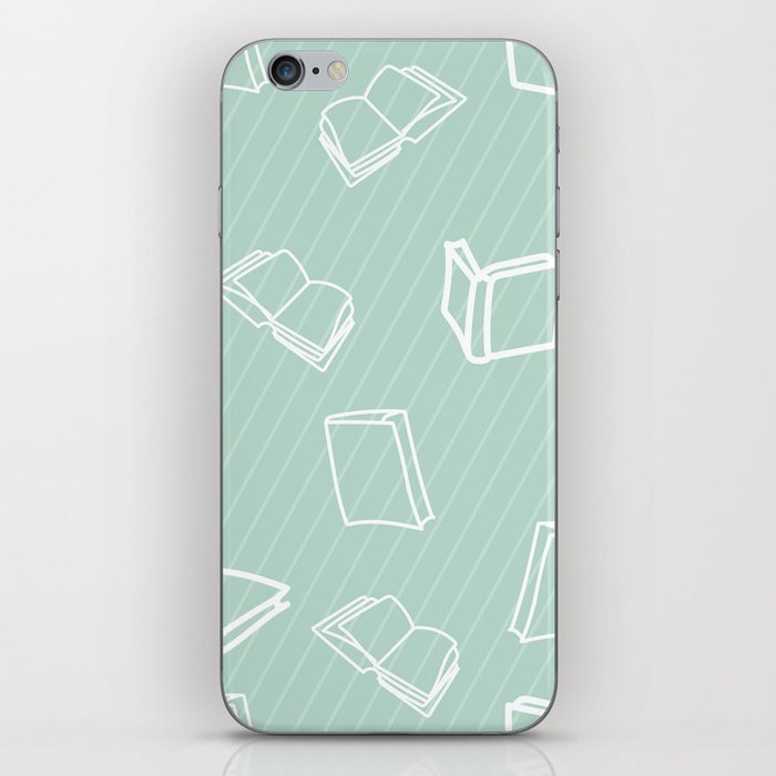 Hand Drawn Pattern with Books iPhone Skin