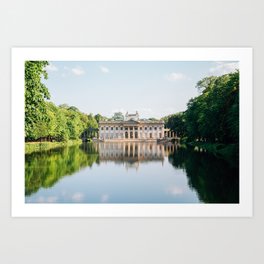 Lazienki palace at Lazienki park in Warsaw Art Print