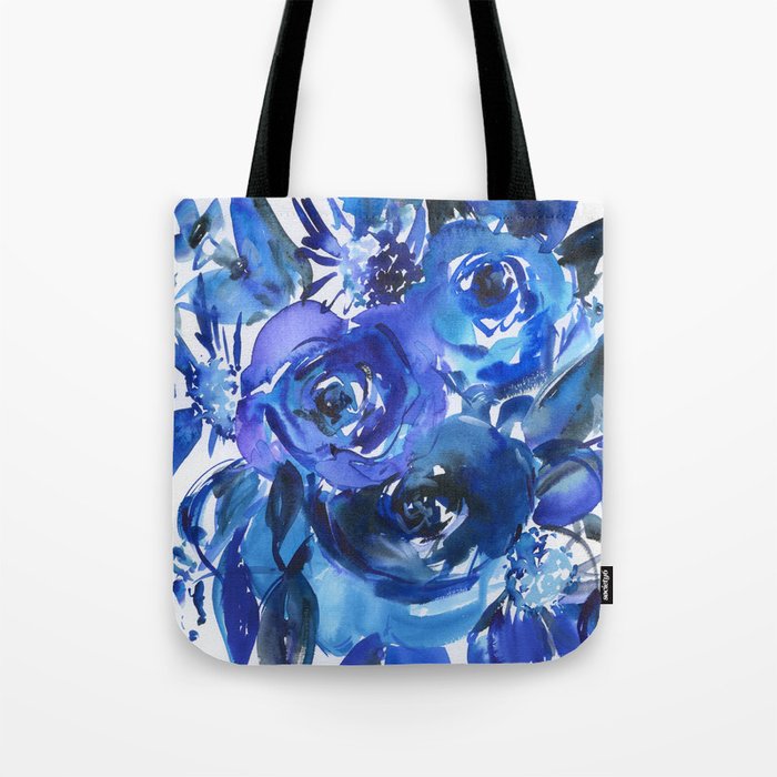 blue rose bouquet Tote Bag