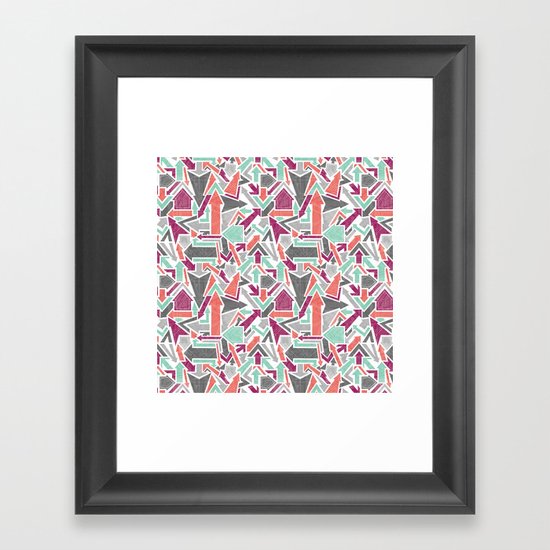 Patterned Arrows Framed Art Print