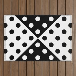 SPOTTED (BLACK-WHITE) Outdoor Rug