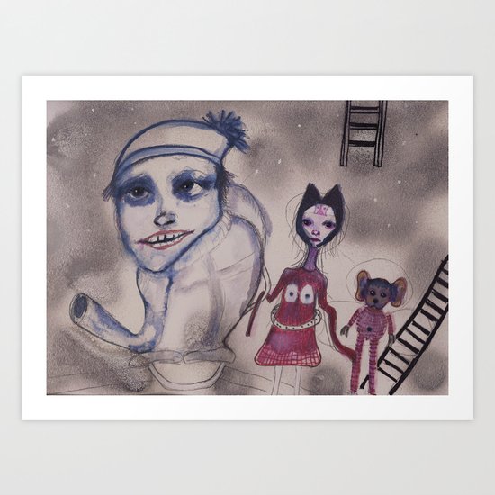 strange family Art Print