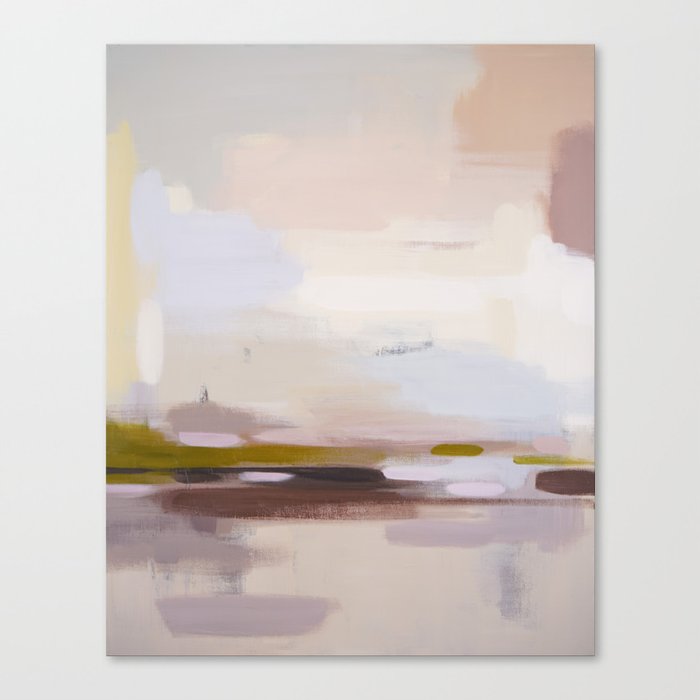 Mellow Taupe Horizon Ⅰ Canvas Print