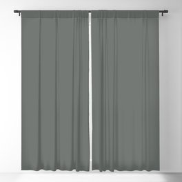 Dark Muted Green Grey Gray Solid Color Pairs Jolie Paint 2020 COTY Legacy All One Shade Hue Colour Blackout Curtain