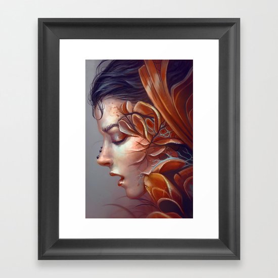 Curious Framed Art Print