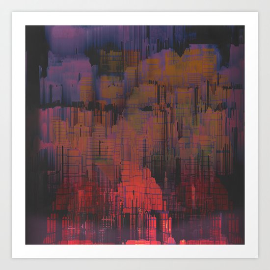 Urban Poetry in the Floating Town / 27-11-16 Art Print