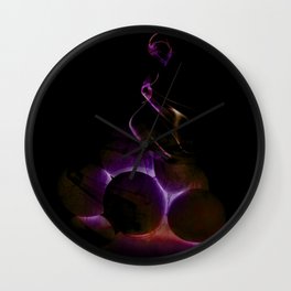 Abstract fire and coals Wall Clock